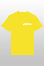 Lade das Bild in den Galerie-Viewer, Abbaok Schriftzug T-Shirt Duo gelb