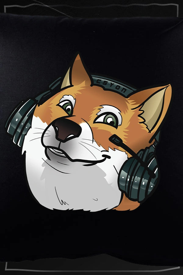 Doge Kissen black