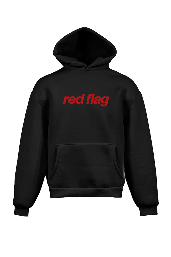 Red Flag Oversized Hoodie