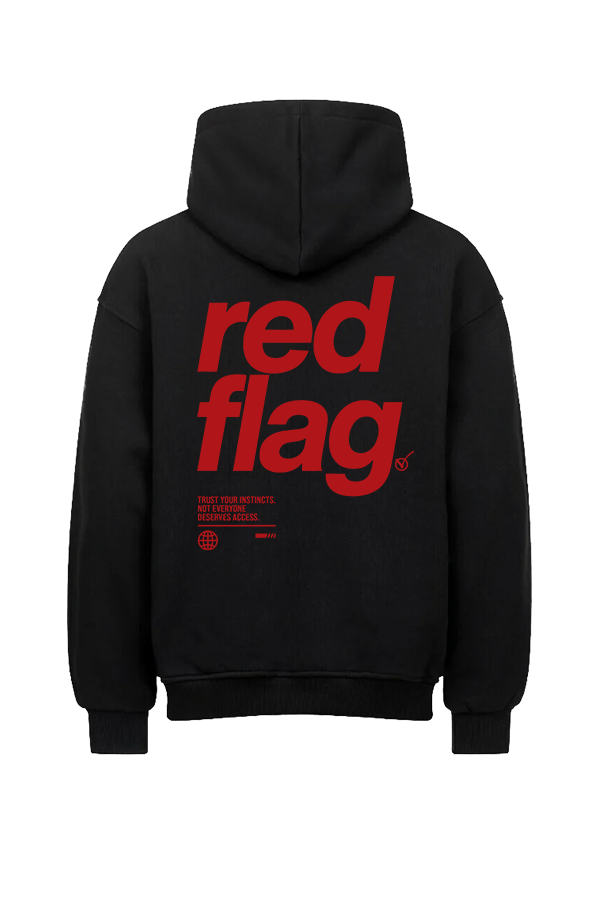 Red Flag Oversized Hoodie