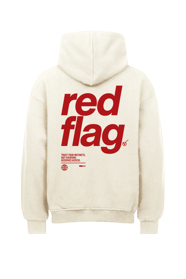 Red Flag Oversized Hoodie