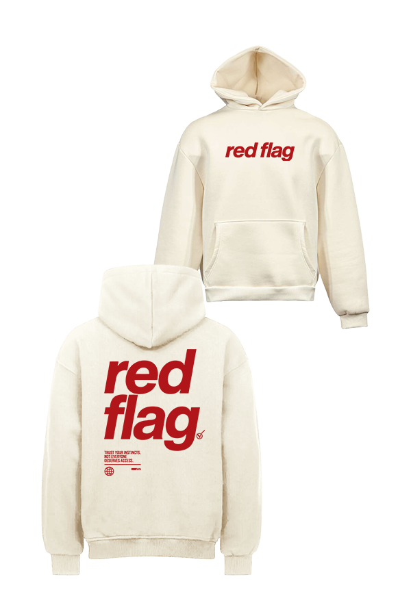 Red Flag Oversized Hoodie