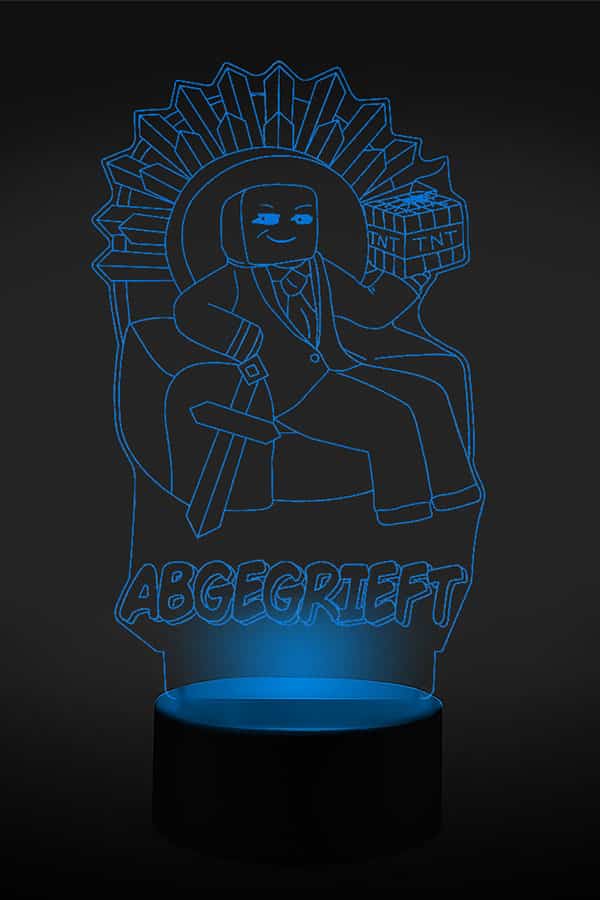 Abge Thron 3D LED Lampe