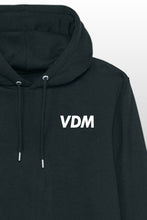 Lade das Bild in den Galerie-Viewer, VDM Hoodie black – Weiß klein
