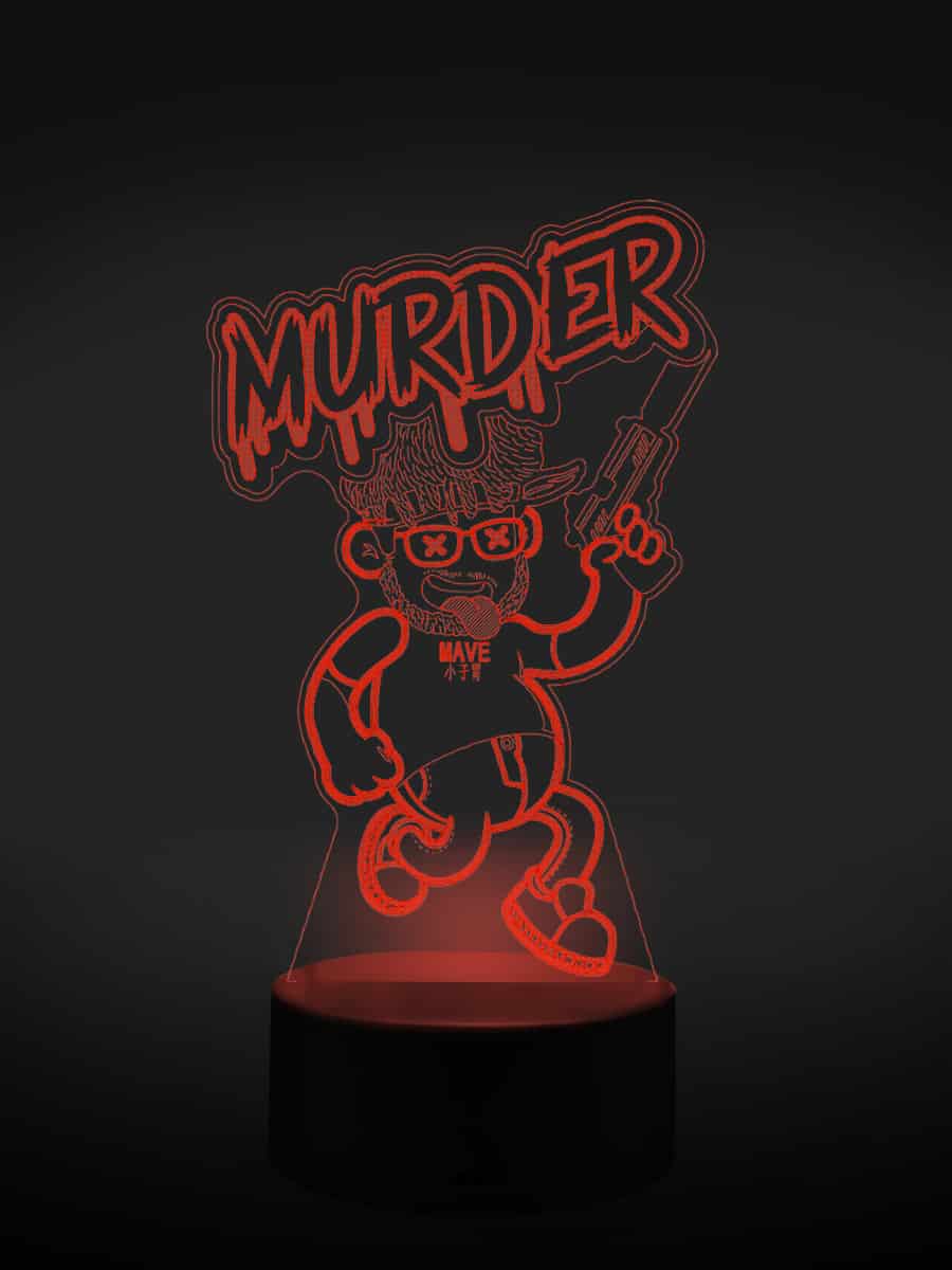 Murder LED 3D Lampe